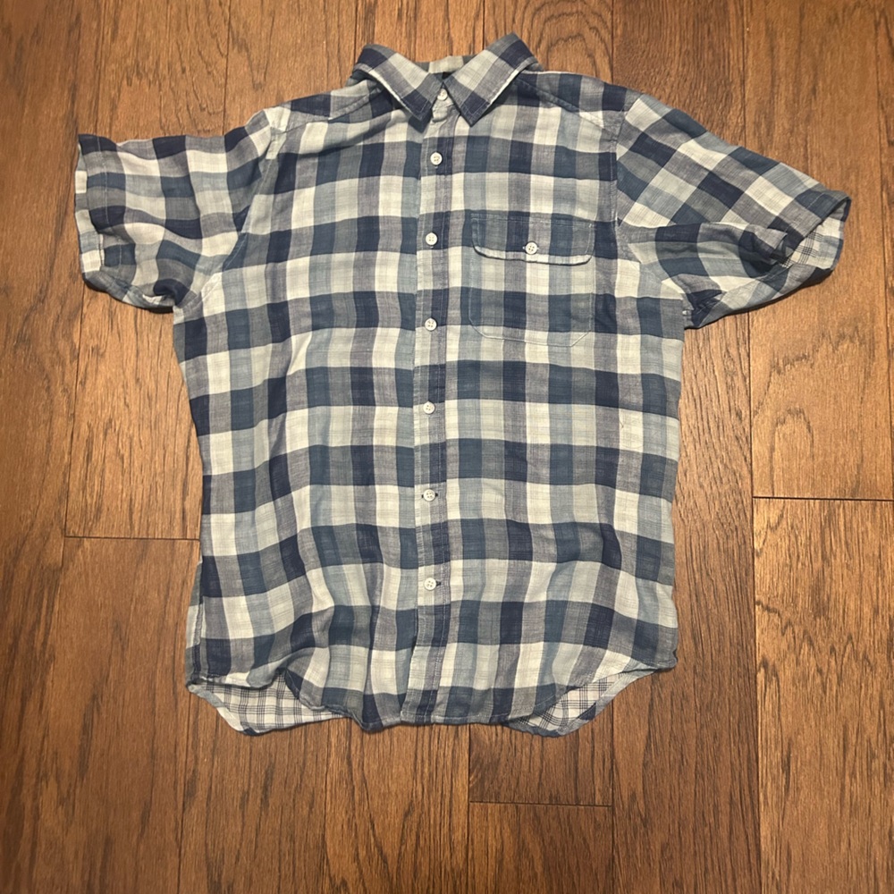 Nau Checkered Shirt in Blue and White